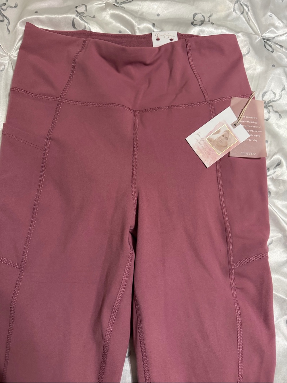 Jessica Simpson Mauve Pink Active Leggings
